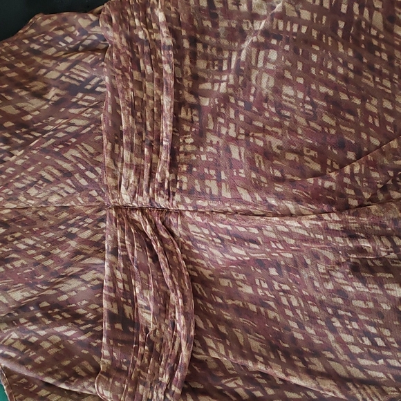 Coldwater Creek Brown & Tan Dressy Dress - Picture 13 of 13